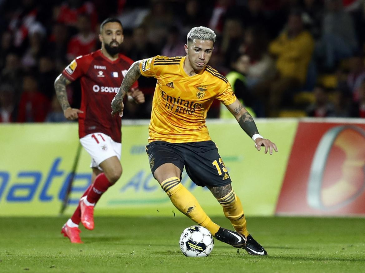 Enzo Fernández, Benfica. Foto: REUTERS