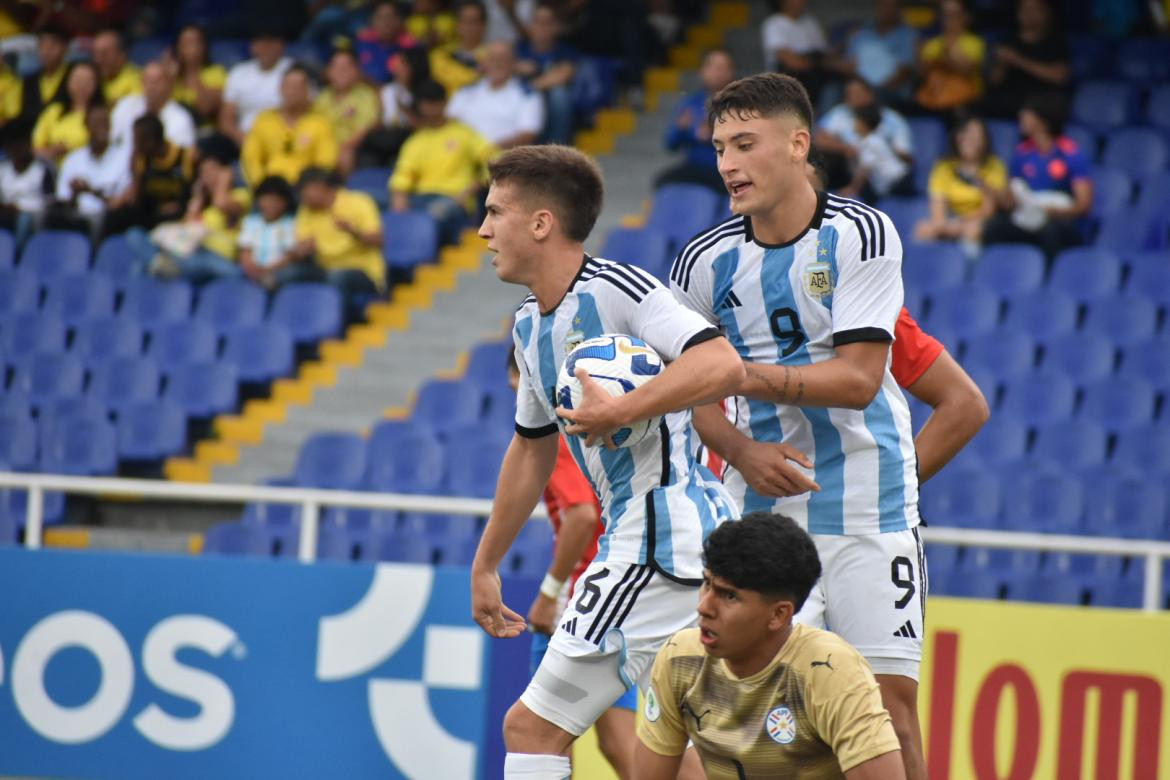 Máximo Perrone, autor del gol en Argentina. Foto: Twitter @Argentina