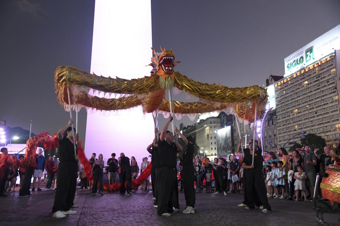 Dragones; Año Nuevo chino. Foto: Télam.