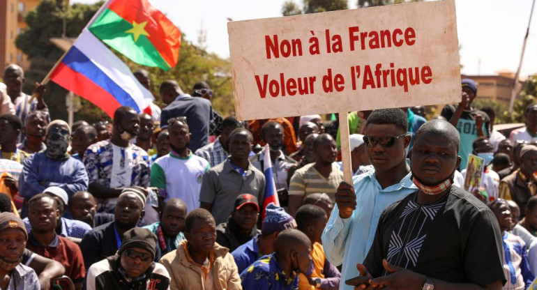 Manifestación en Burkina Faso contra Francia, Reuters