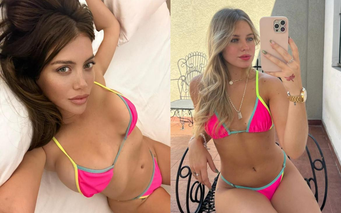 Wanda y Coty lucen la misma bikini. Foto: Instagram.