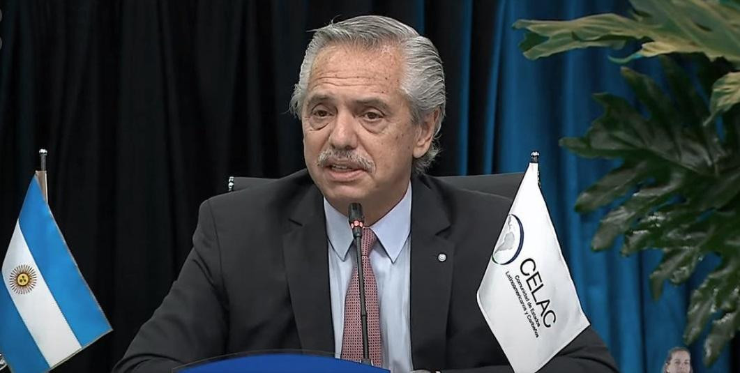 Alberto Fernández, Gobierno, CELAC, Télam