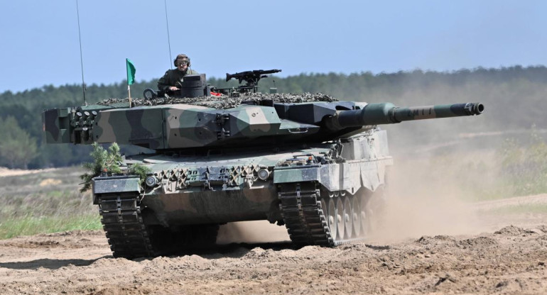 Tanques Leopard. Foto: EFE.