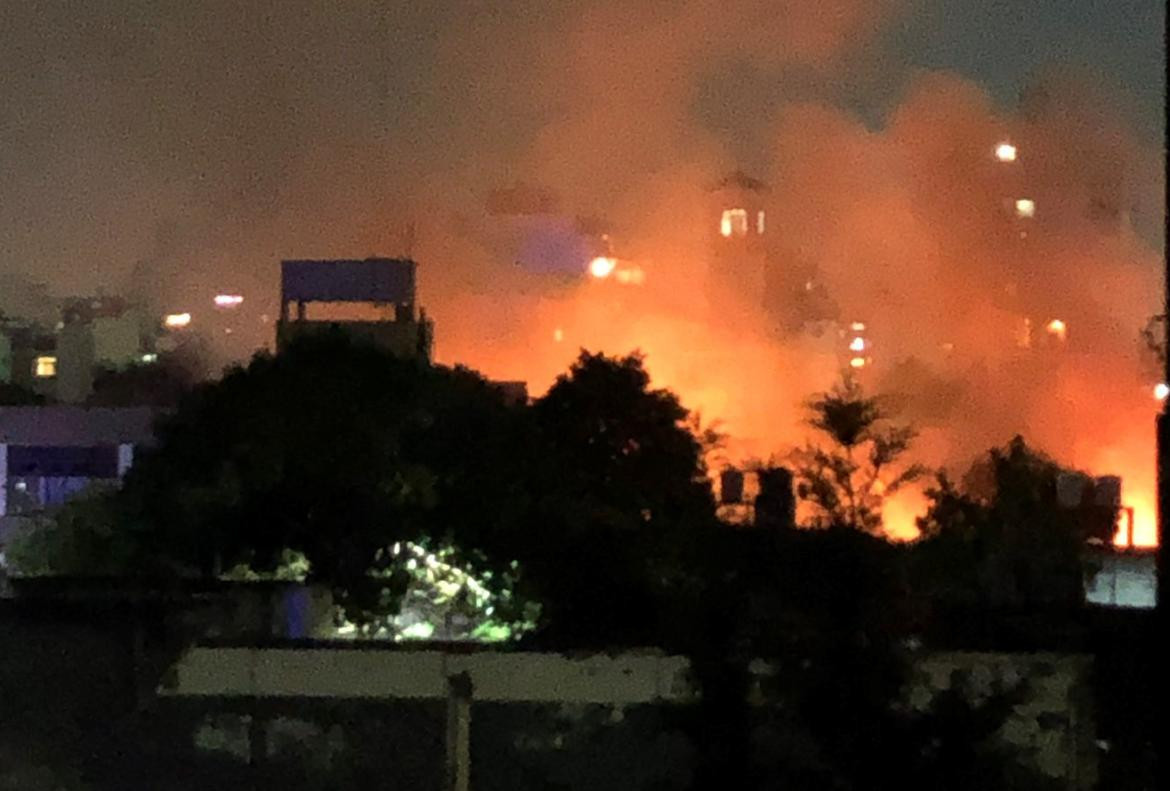 Incendio en Villa Ortúzar_Foto: Twitter/marinaponzi