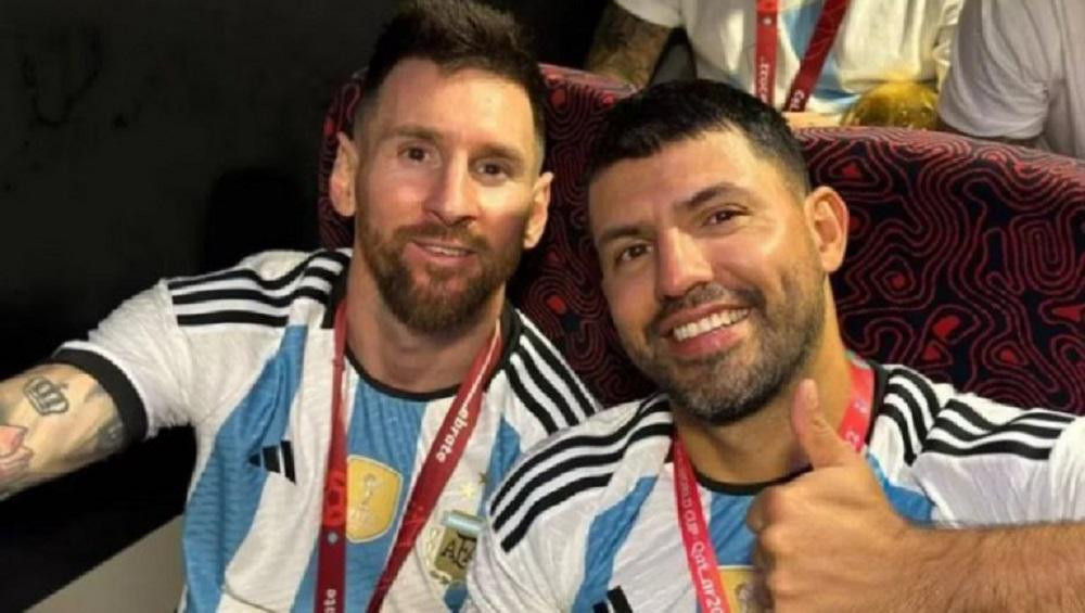Lionel Messi y el Kun Aguero, NA