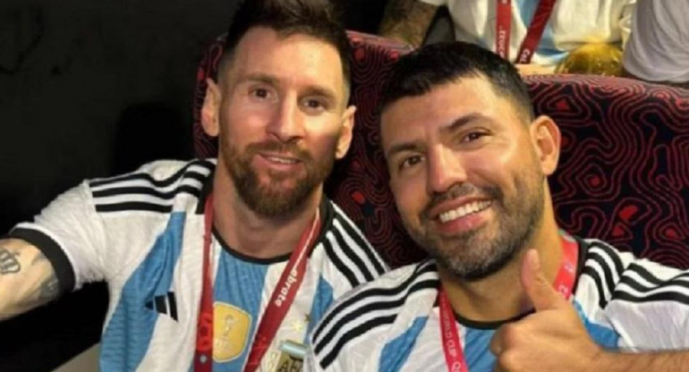 Lionel Messi y el Kun Aguero, NA