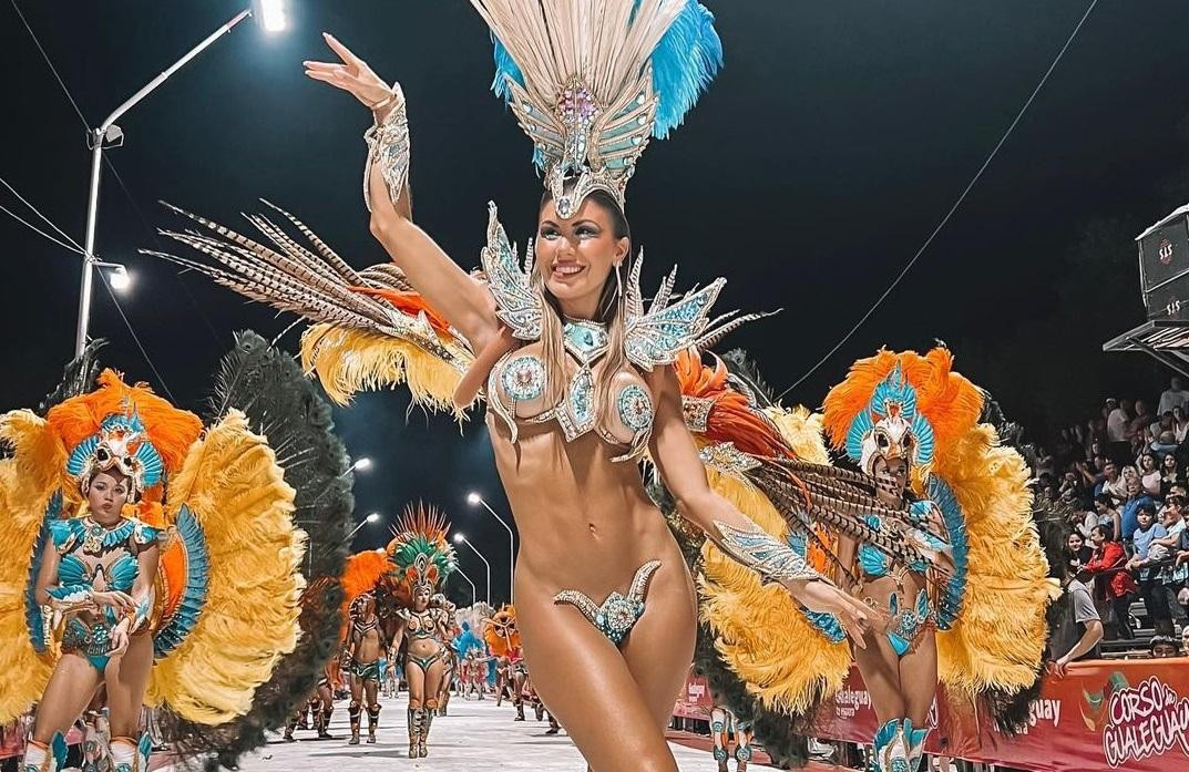 Muri López Benítez en el carnaval de Gualeguay. Foto: Instagram @lopezbenitezmuri.