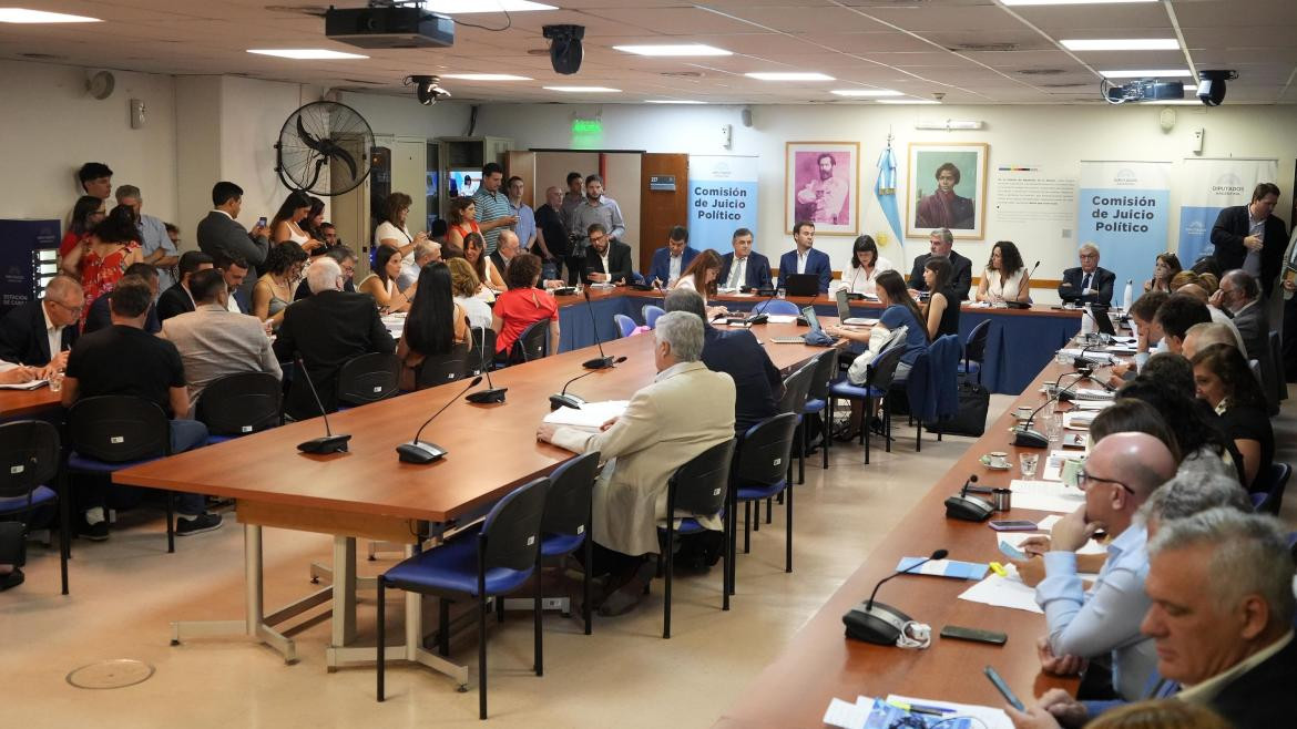 Reunión de la comisión de Juicio Político de la Cámara de Diputados. Foto NA: MARCELO CAPECE