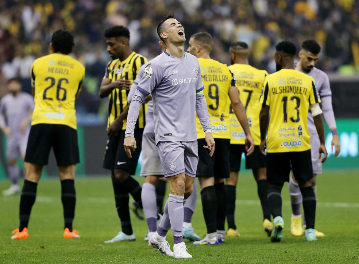 Cristiano Ronaldo vs. Al-Ittihad. Foto: Reuters.