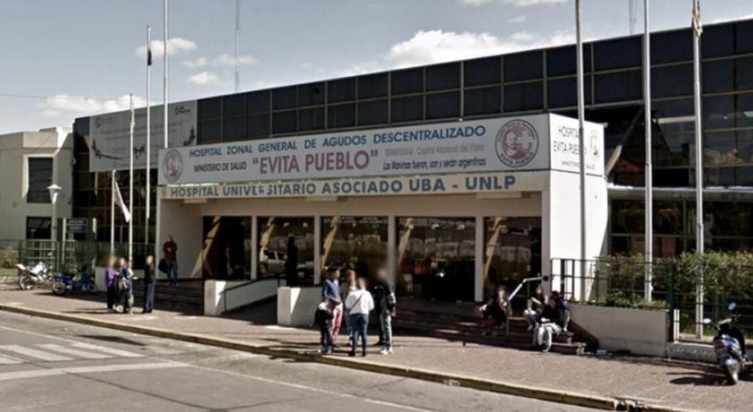 Hospital Evita Pueblo de Berazategui. Foto: NA.