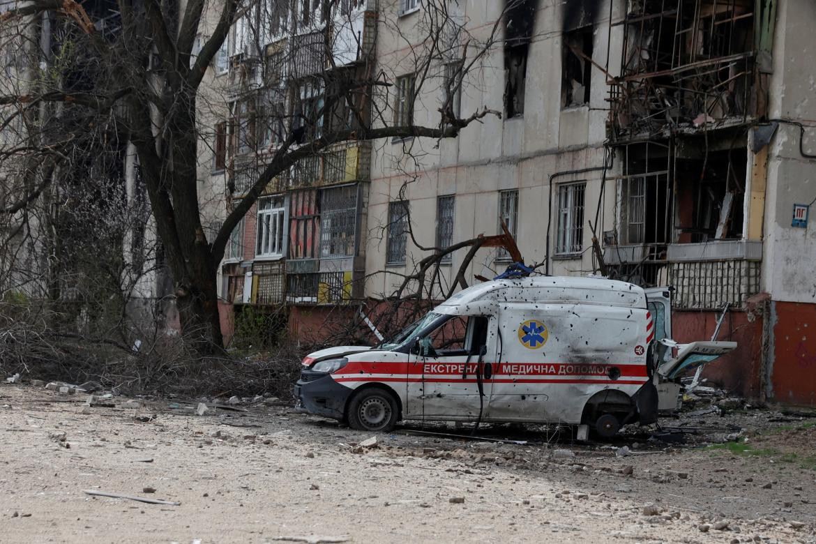 Bombardeos en Lugansk, Ucrania. Foto: REUTERS