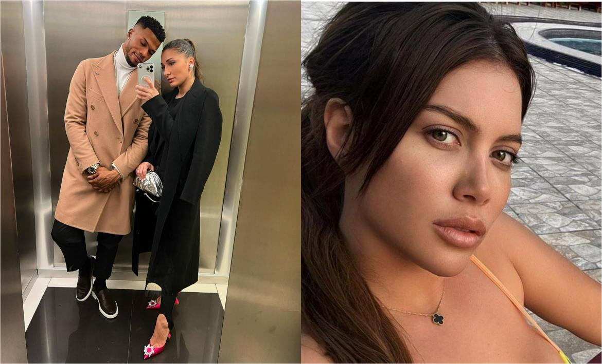 Keita Baldé junto a su esposa, Wanda Nara. Fotos: Instagram.