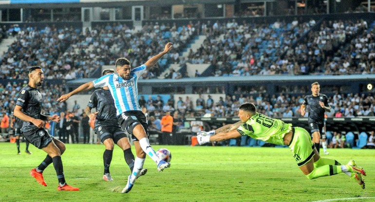 Racing empató sin goles ante Belgrano en su debut en la LPF. Foto: Twitter @RacingClub.