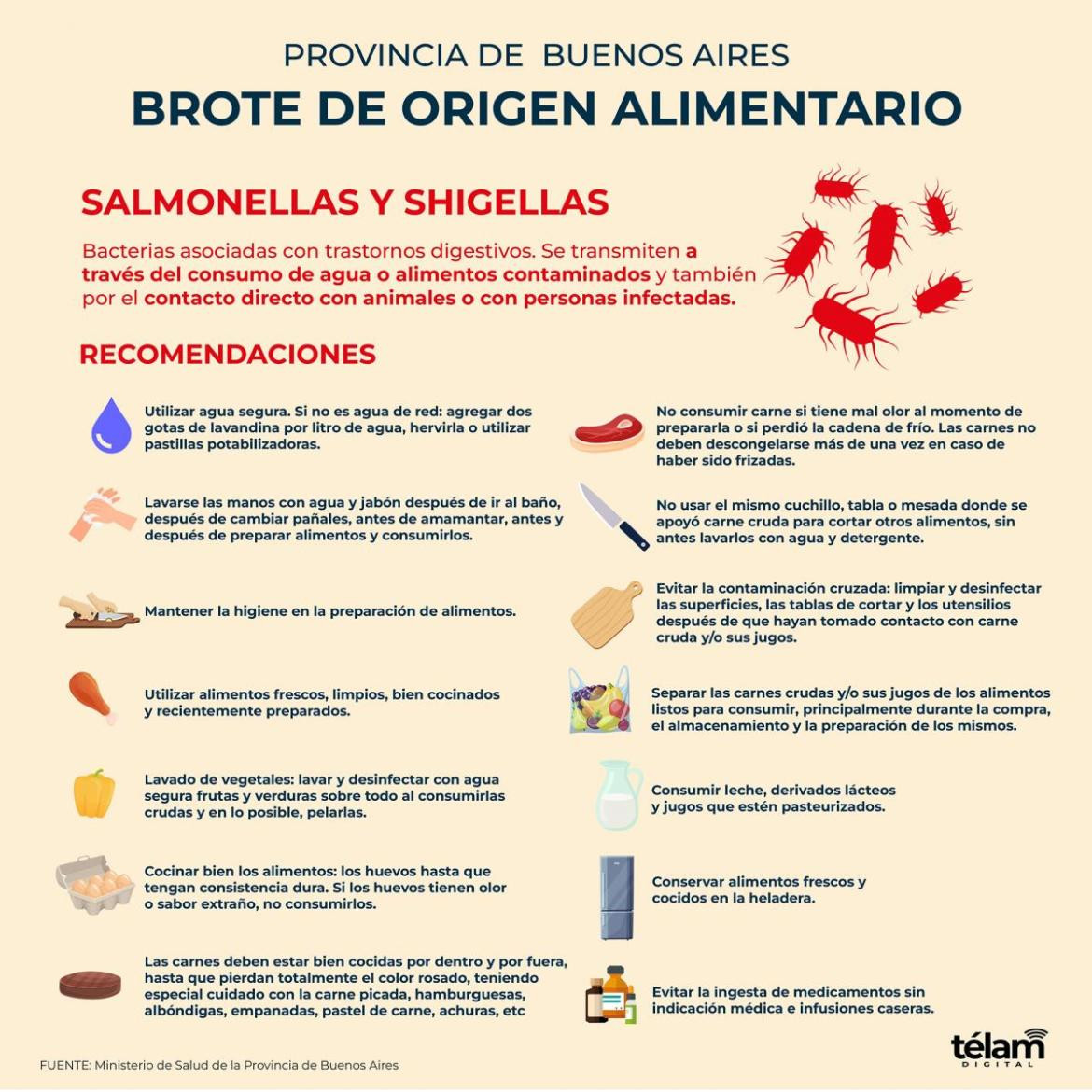 Recomendaciones para no intoxicarse con achuras. Foto: Télam.