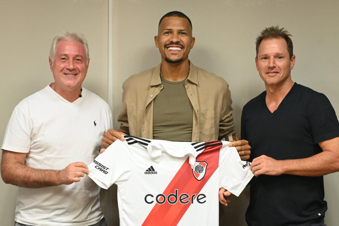 Salomón Rondón contrato; River Plate. Foto: Twitter @RiverPlate.