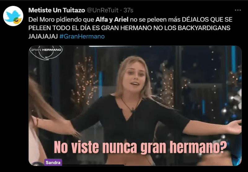 Los memes para Gran Hermano. Foto: Twitter.