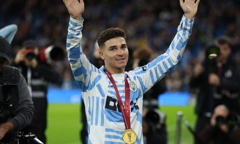 Julián Álvarez, Manchester City. Foto: REUTERS.