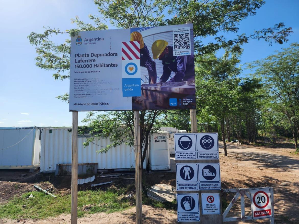Comenzó la construcción de la Planta Depuradora Laferrere que beneficiará a 150 mil vecinas y vecinos de La Matanza