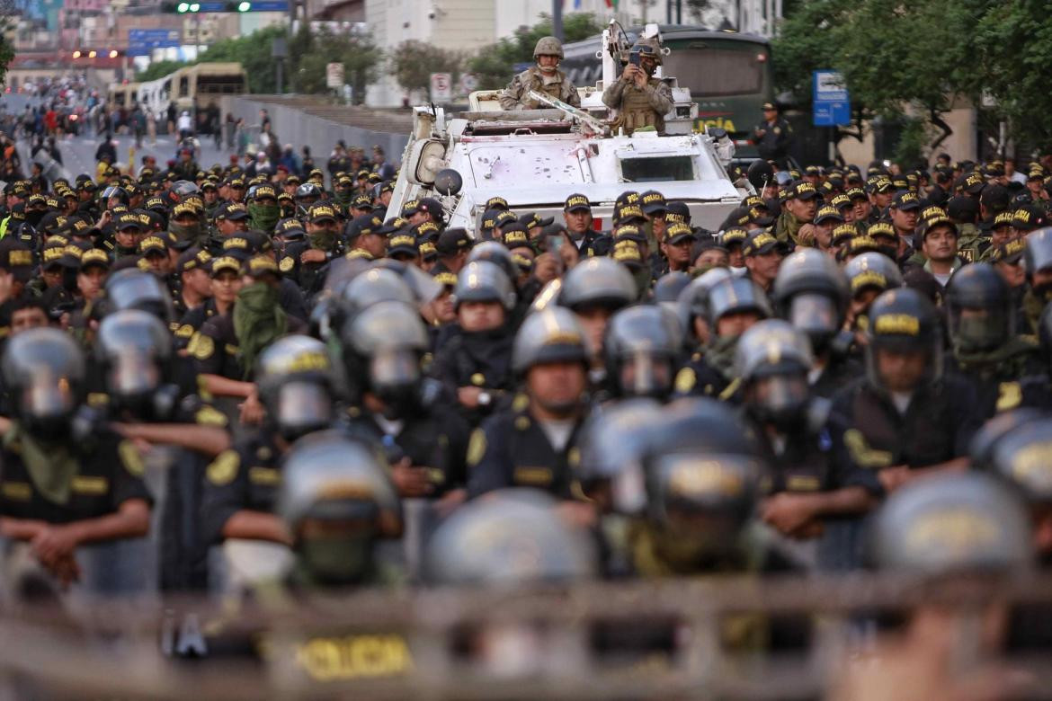 Protestas en Perú. Foto: EFE