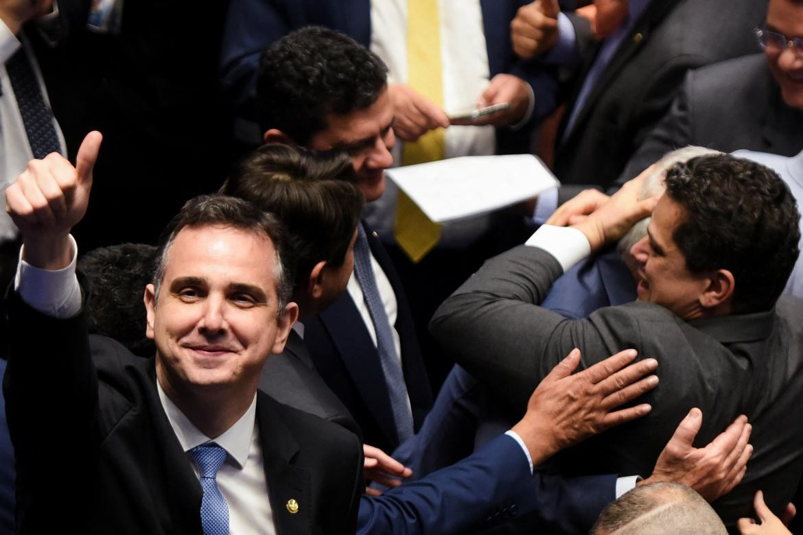 Elección de presidentes del Senado en Brasil. Foto: REUTERS.
