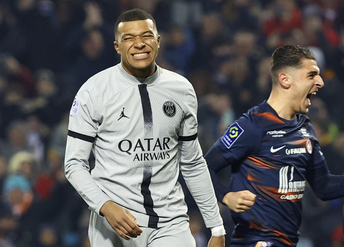 Kylian Mbappe en el PSG. Foto: REUTERS.