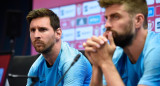 Lionel Messi y Gerard Piqué, una relación rota sin retorno. Foto: NA.