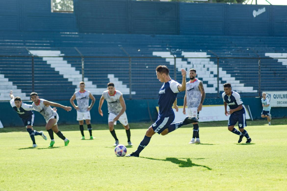 Federico Anselmo; Quilmes vs. Chacarita. Foto: Twitter @qacoficial.