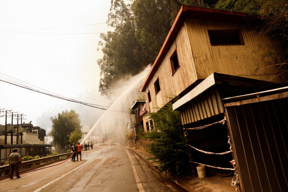 Incendios forestales en Chile. Foto: REUTERS