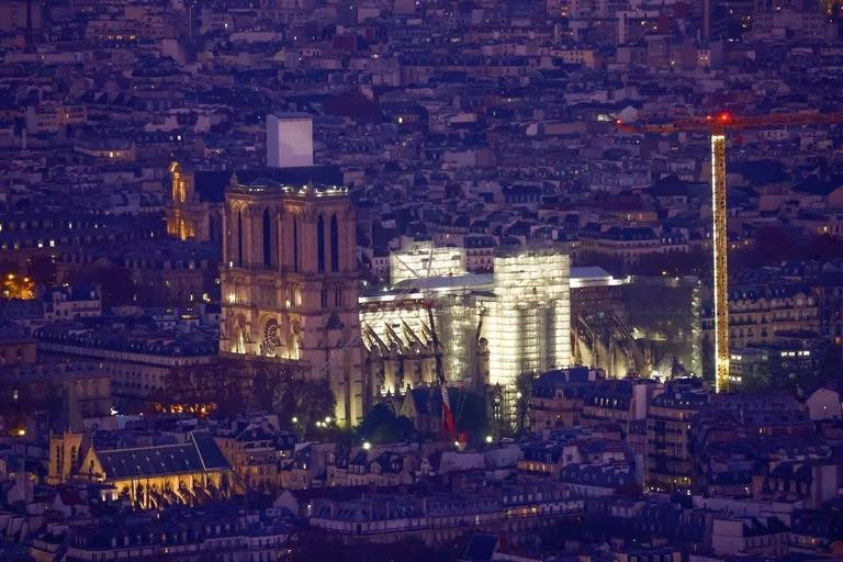 Reconstrucción de la Catedral de Notre Dame. Foto: REUTERS
