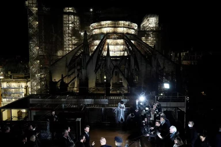 Reconstrucción de la Catedral de Notre Dame. Foto: REUTERS