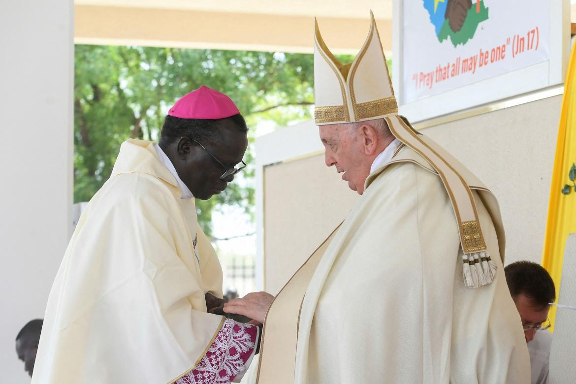 El Papa Francisco en Sudán, foto Reuters