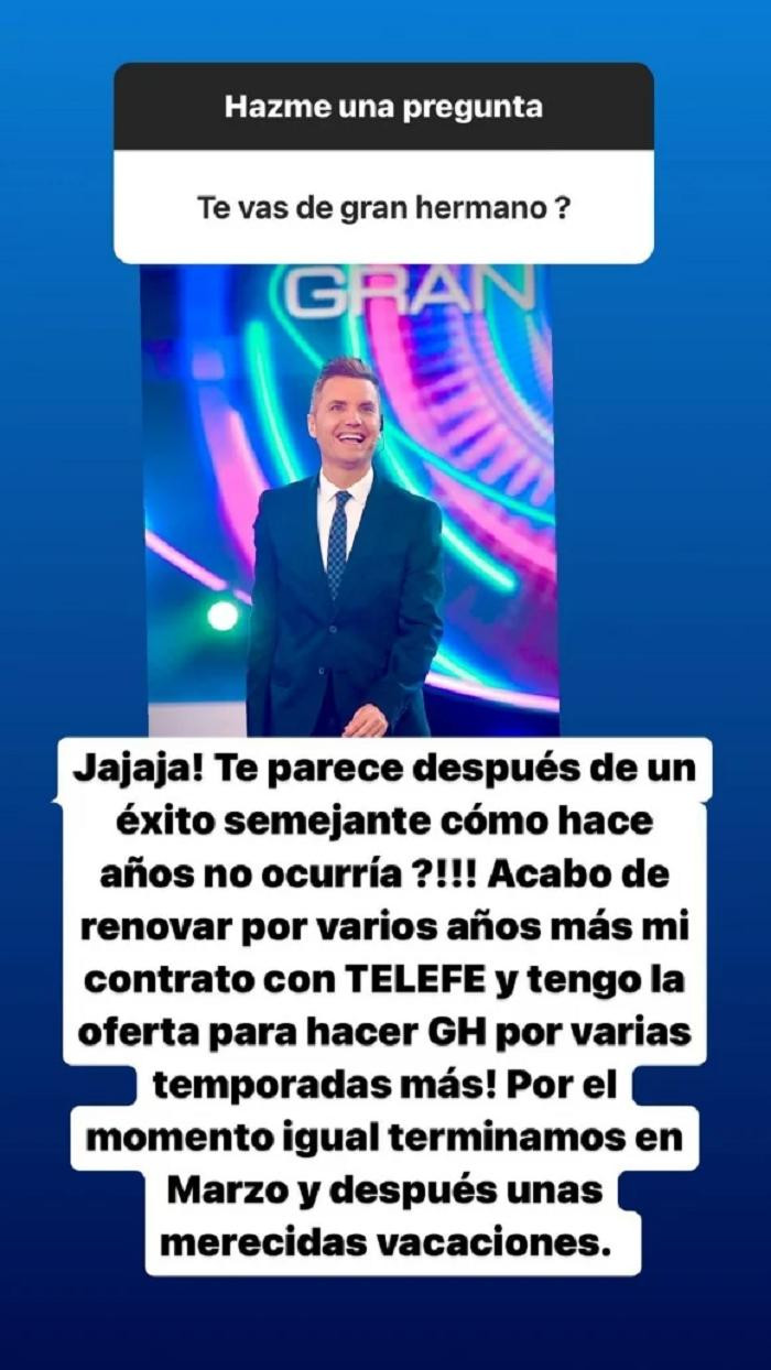 La explicación de Santiago del Moro. Foto: Instagram.