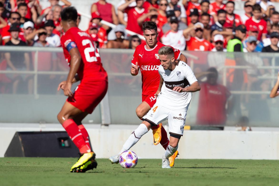 Nicolás Morgantini; Independiente vs. Platense. Foto: Twitter @caplatense.