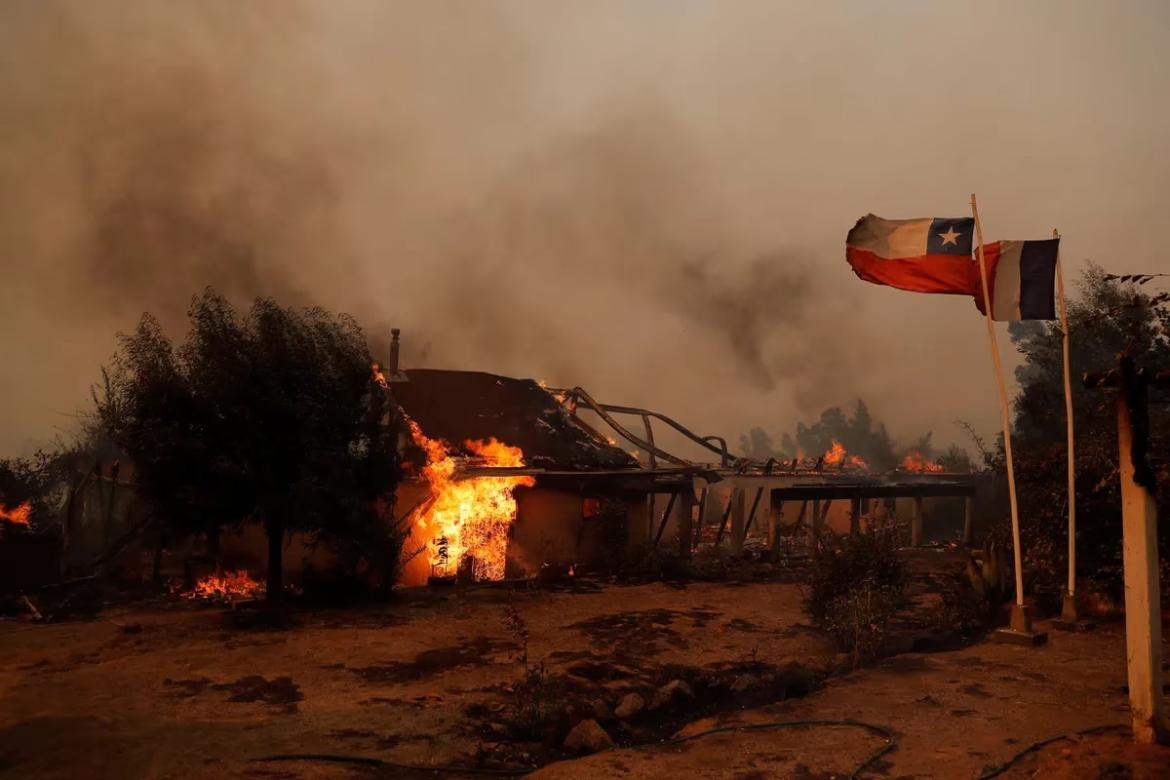 Incendios en Chile. Foto: REUTERS