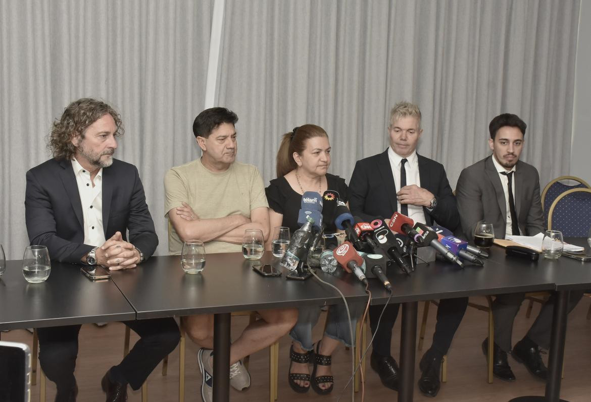 Conferencia de prensa de los padres de Fernando Báez Sosa. Foto: NA