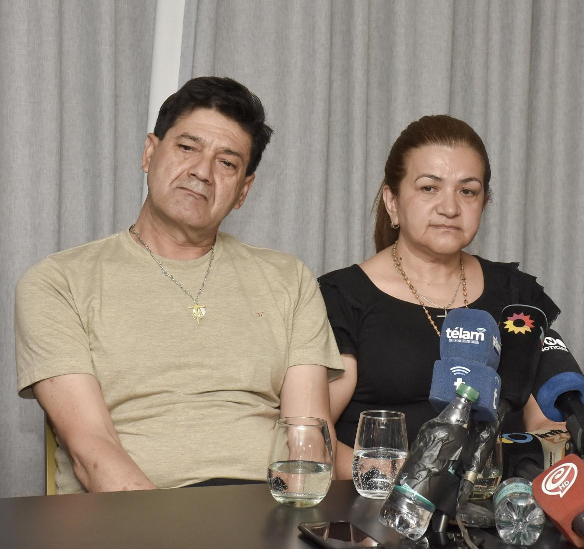Conferencia de prensa de los padres de Fernando Báez Sosa. Foto: NA