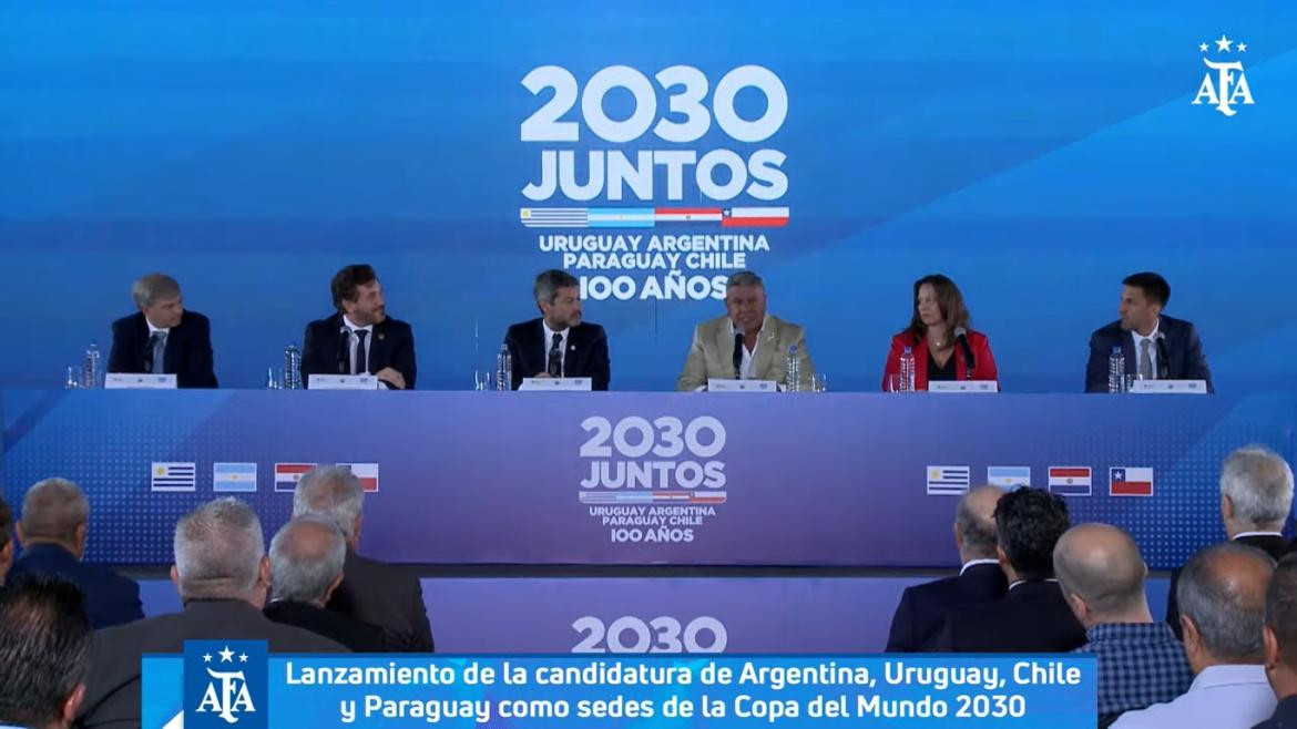 Lanzamiento candidatura de Argentina, Uruguay, Chile y Paraguay, sedes de la Copa del Mundo 2030