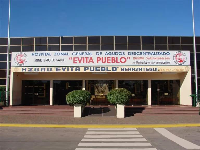 Hospital municipal de Berazategui. Foto: Google Maps