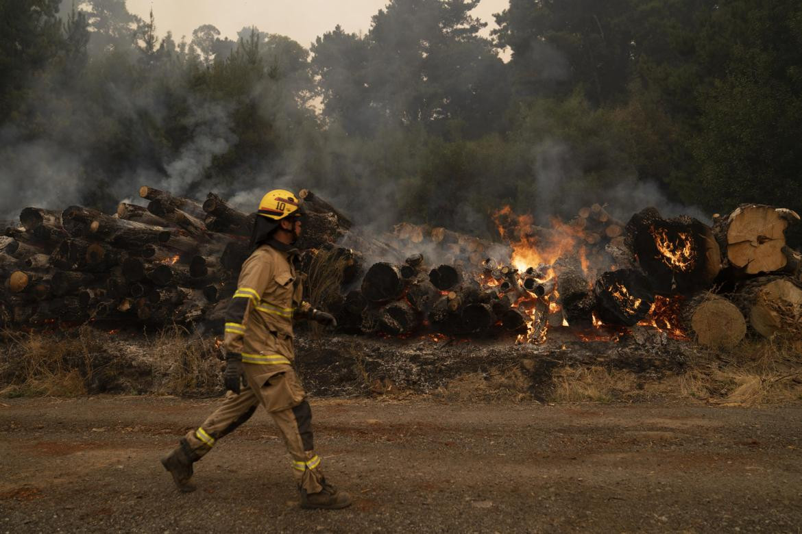 Incendios en Chile. Foto: EFE