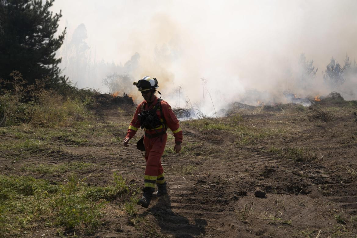 Incendios en Chile. Foto: EFE