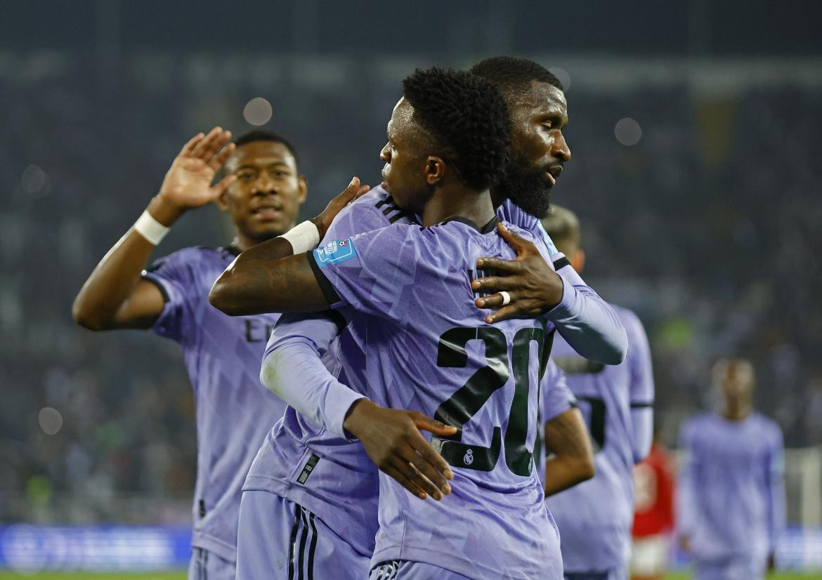 Mundial de Clubes, Festejo del Real Madrid ante el Al Ahly. Foto: REUTERS.