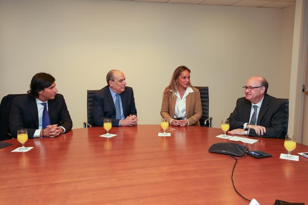 Malena Galmarini junto a Ilan Goldfajn. Foto: Prensa.