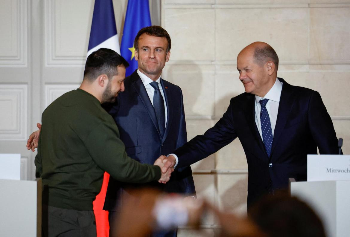 Zelenski llegó a París para su reunión con Macron y Scholz. EFE