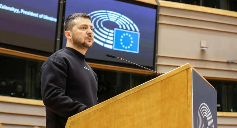Zelenski ante el Parlamento Europeo_Reuters
