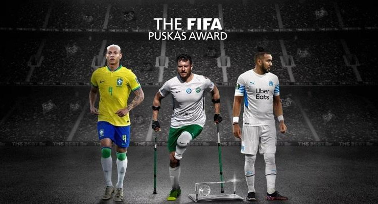 Finalistas al premio Puskas de la FIFA. Foto: FIFA.