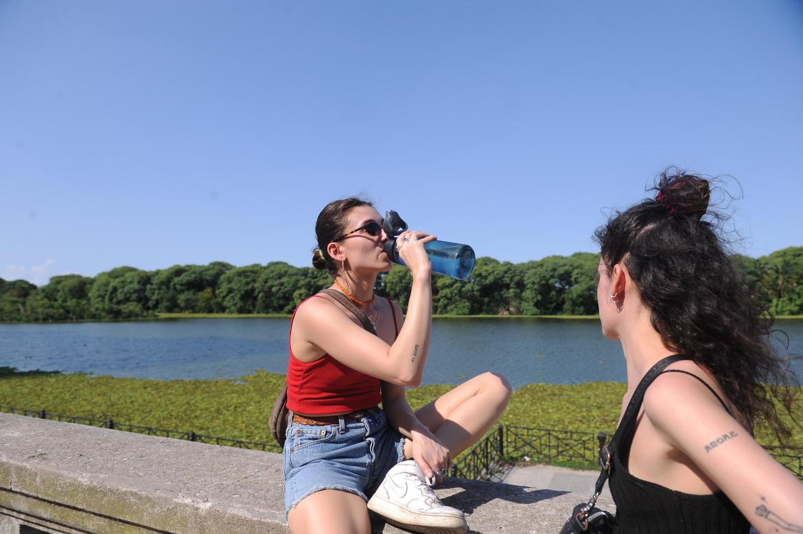 Ola de calor en Buenos Aires. Foto: Télam