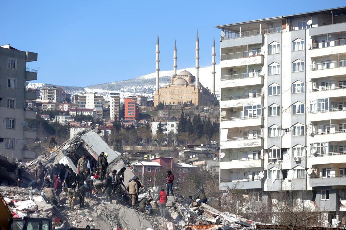 Terremoto en Turquía y Siria. Foto: Télam