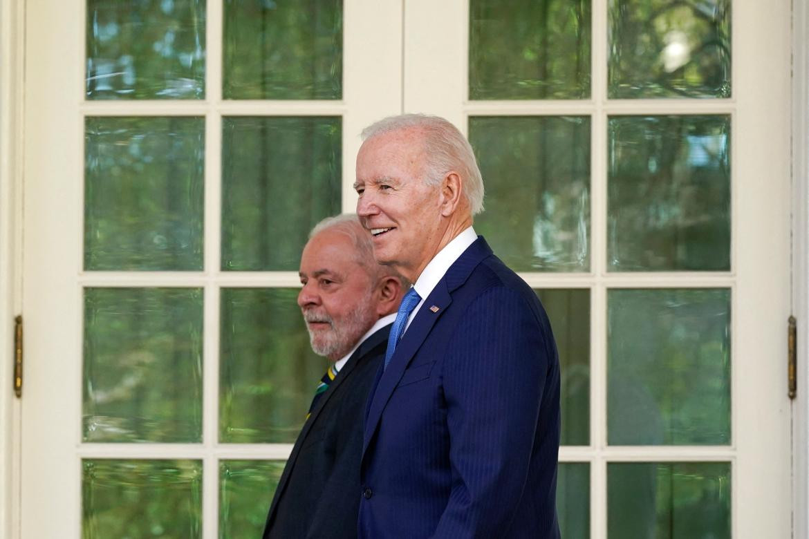Lula da Silva y Joe Biden, encuentro en EEUU. Foto: REUTERS