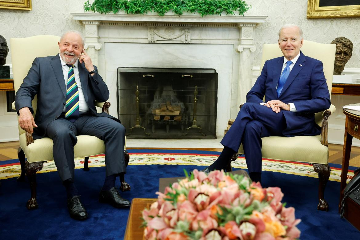 Lula da Silva y Joe Biden, encuentro en EEUU. Foto: REUTERS