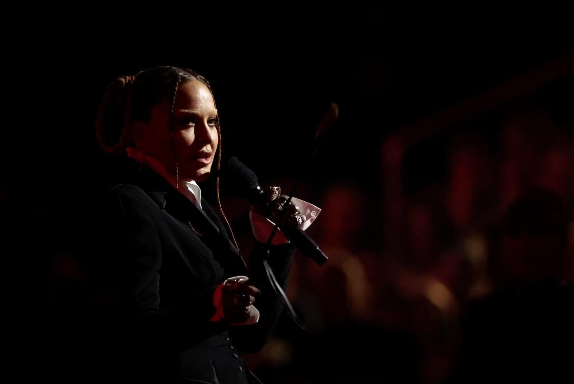 Madonna en los Premios Grammy. Foto: REUTERS.